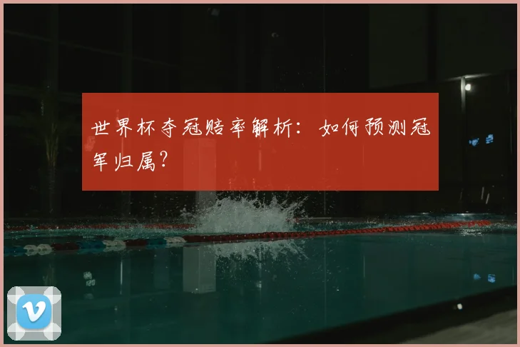 世界杯夺冠赔率解析：如何预测冠军归属？